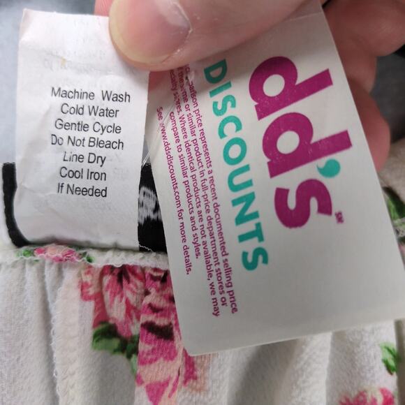 NWT One More Thyme Pink Roses White Blouse Women's Plus 3X Flared Sleeve Peasant - Picture 9 of 10